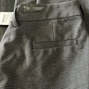Liverpool Gray Houndstooth Stretch Dress Pants